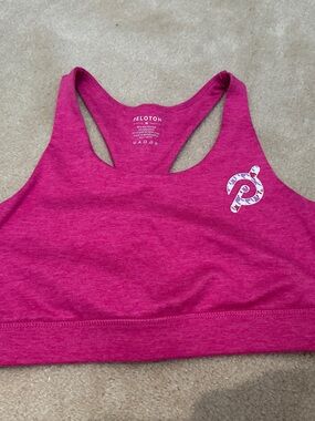 Peloton Hot Pink Racerback Sports Bra